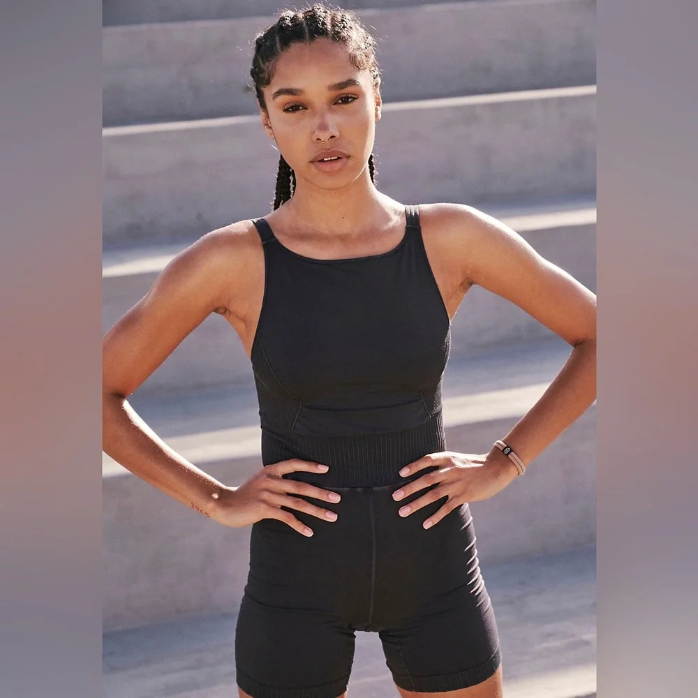 SOLDFree People High Neck Runsie | GRAPHITE GREY - Picture 2 of 9